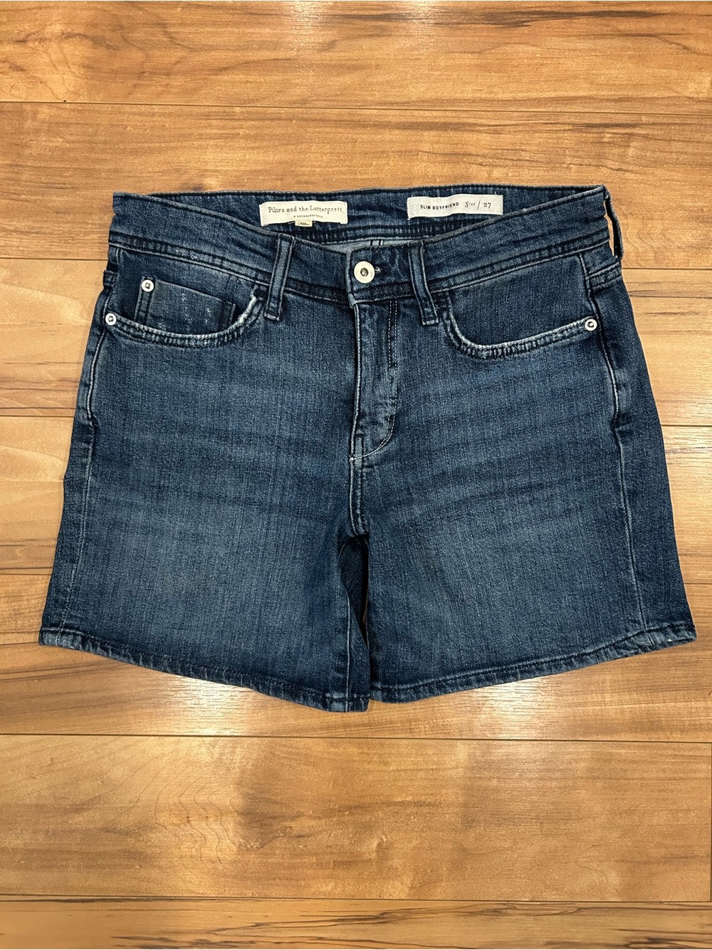 Anthropologie Pilcro and the Letterpress Dark Blue Denim Shorts